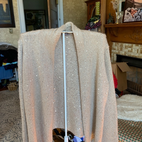 J jill mohair blend open sequined cardigan. Never worn - Picture 2 of 5